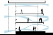 Universidade no Semi-árido – UNIVASF, corte bloco de salas de aula – detalhe das esquadrias e peitoril ventilado, 1º lugar concurso Sustentabilidade em Edificações Públicas. Estudante Murilo Medeiros de Siqueira, 2008<br />Imagem divulgação 