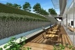 Concurso de Propostas Arquitetônicas para o futuro SESC Guarulhos, 9º lugar. Batagliesi Arquitetos + Designers<br />Desenho dos autores 