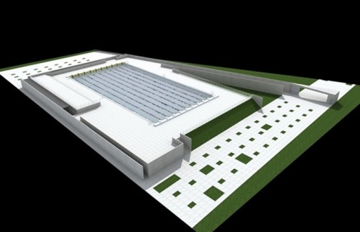 Vista aérea - render<br />Imagem dos autores do projeto 