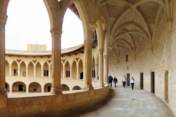 Castelo de Bellver, Palma de Maiorca, Espanha<br />Foto Victor Hugo Mori 