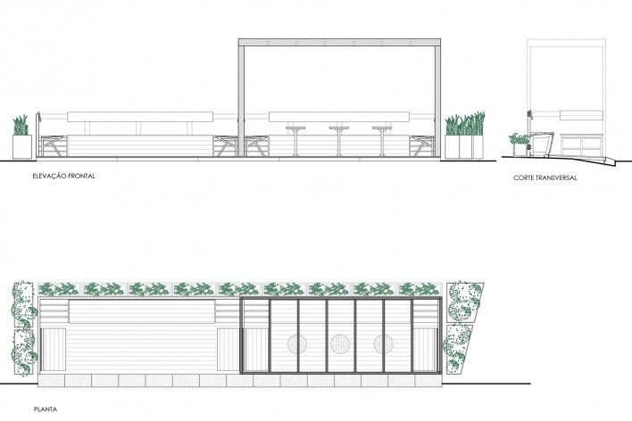 Parklet Oscar Freite, São Paulo, 2015, arquiteto Homã Alvico<br />Imagem divulgação 