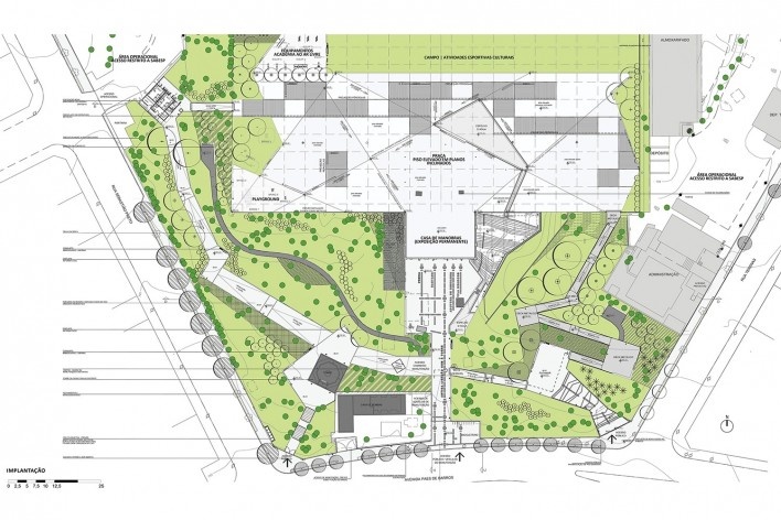Parque Sabesp Mooca, detalhe da implantação. Levisky arquitetos estratégia urbana<br />Imagem divulgação 