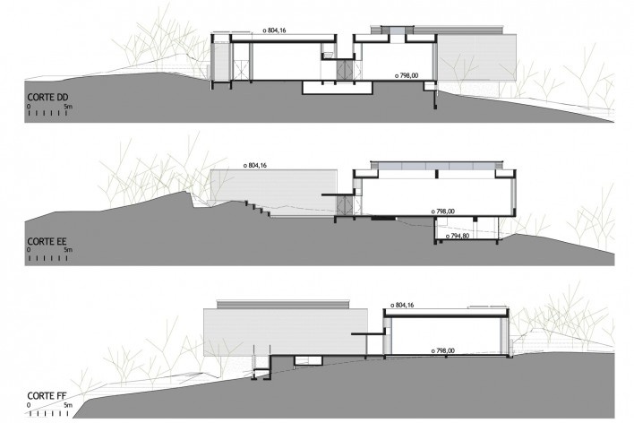 Galeria Claudia Andujar, Inhotim, Brumadinho MG Brasil. Arquitetos Associados<br />Desenho divulgação 