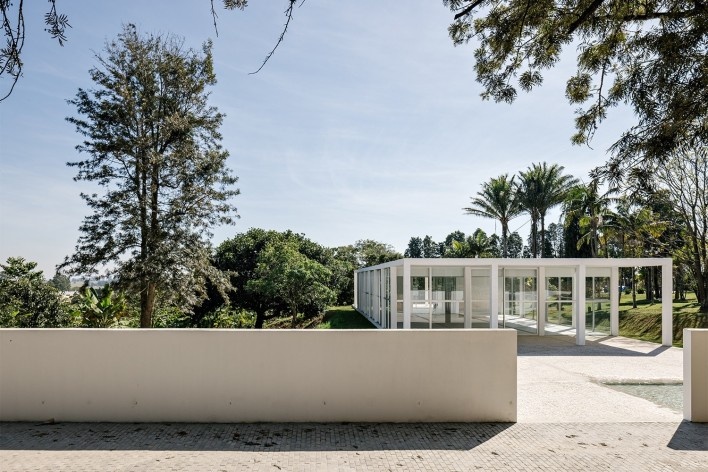 Pavilhão da Agrofloresta, Porto Feliz SP, 2023. Arquiteto Felipe SS Rodrigues (autor)<br />Foto Fran Parente 
