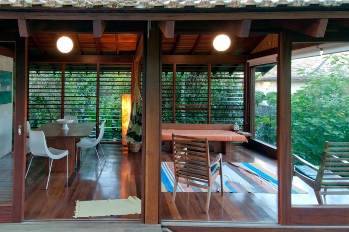 Casa nº 7, Praia de Itamambuca, Ubatuba. Arquiteto Eduardo Martins de Mello, 2008<br />Foto Antonio Saggese 