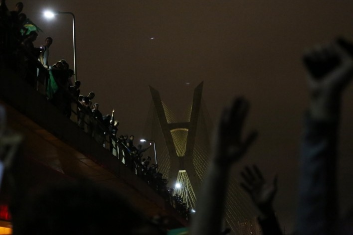 Manifestação popular em São Paulo<br />Foto Ed Reis 