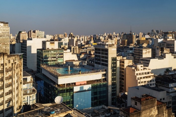 Sesc 24 de Maio, Paulo Mendes da Rocha + MMBB Arquitetos, São Paulo<br />Foto Nelson Kon 