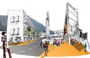 Pólo Comunicacional – perspectiva<br />Imagem do autor do projeto 