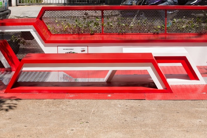 Parklet Oscar Freire. Zoom Urbanismo, Arquitetura e Design<br />Foto Sissy Eiko 