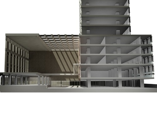 Corte perspectivado <br />Imagem da equipe 