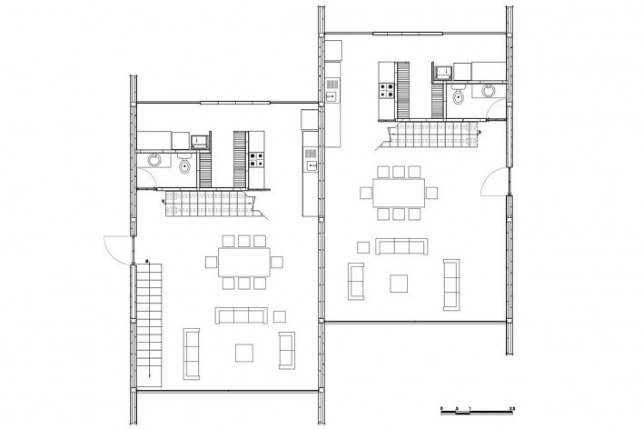 Casa Samaniego, planta baja, 2010. Arquitetos Pedro Samaniego, Edison Castillo y Augusto Samaniego [AyD]