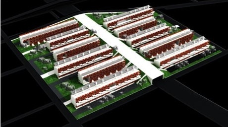 Perspectiva geral do conjunto<br />Imagem dos autores do projeto 