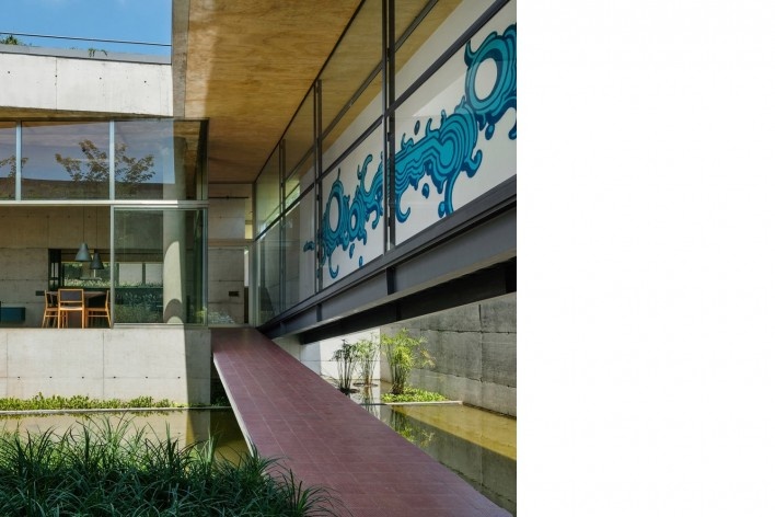 Casa em Cotia, UNA Arquitetos, 2016<br />Foto Nelson Kon 