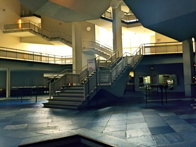 Filarmônica de Berlim, foyer e circulação, arquiteto Hans Scharoun<br />Foto Fabiano Borba Vianna, 2016 