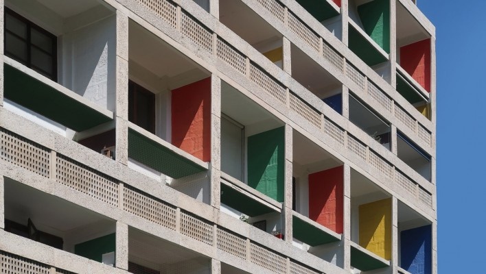 Unidade Habitacional de Marselha, 1947-1952, arquiteto Le Corbusier<br />Foto Victor Hugo Mori 