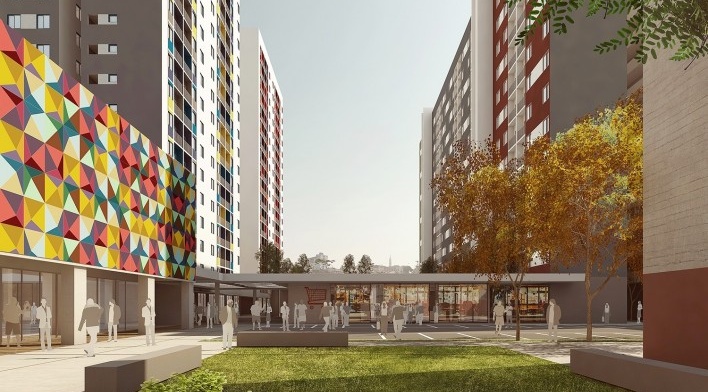 Complexo habitacional e cultural Júlio Prestes, São Paulo, arquitetos Mario Biselli e Arthur Katchborian