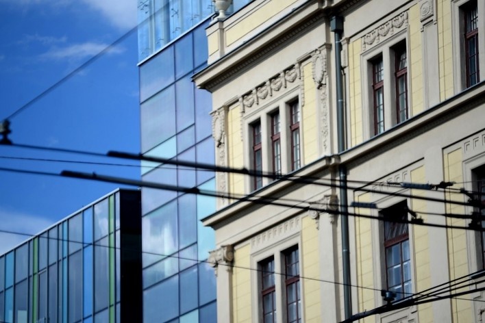 Contraste, diálogo de tempos, modernidade e tradição<br />Foto Fabio Jose Martins de Lima 