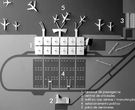 Maquete da situação<br />Imagem do autor do projeto 