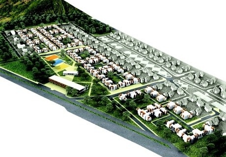 Implantação geral do conjunto proposto e entorno imediato<br />Imagem dos autores do projeto 