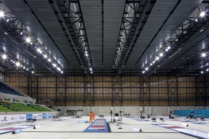 Arena da Juventude, Parque Olímpico de Deodoro, Rio de Janeiro, RJ, Escritório Vigliecca & Associados<br />Foto Leonardo Finotti 