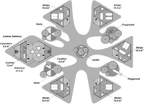 Planta baixa nicho habitacional<br />Imagem do autor do projeto 