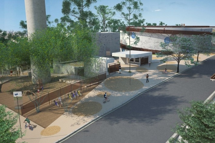 Parque Sabesp Butantã, perspectiva do projeto. Levisky arquitetos estratégia urbana<br />Imagem divulgação 