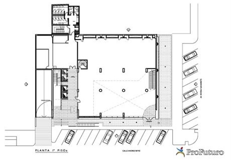 Planta 1º pavimento<br />Imagem do autor do projeto 