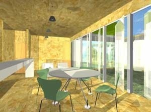 Perspectiva interna<br />Imagem dos autores do projeto 