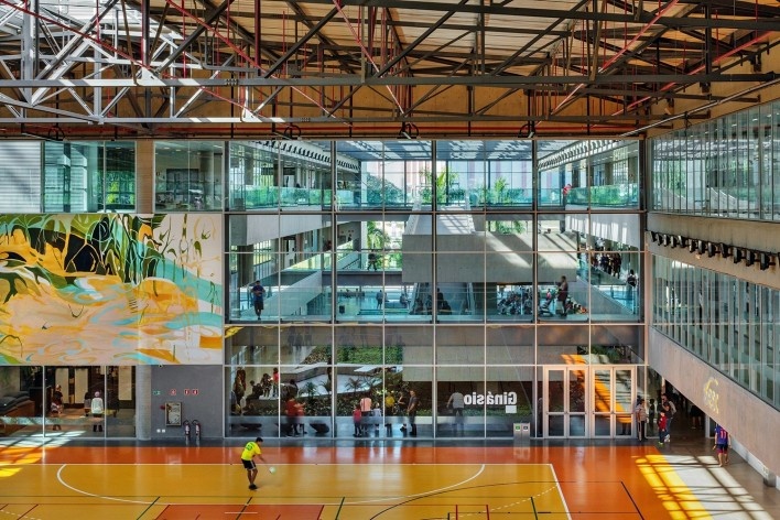 Sesc Guarulhos, Guarulhos, 2019. Arquitetos Lilian Dal Pian e Renato Dal Pian / Dal Pian Arquitetos<br />Foto Nelson Kon / Sesc SP 