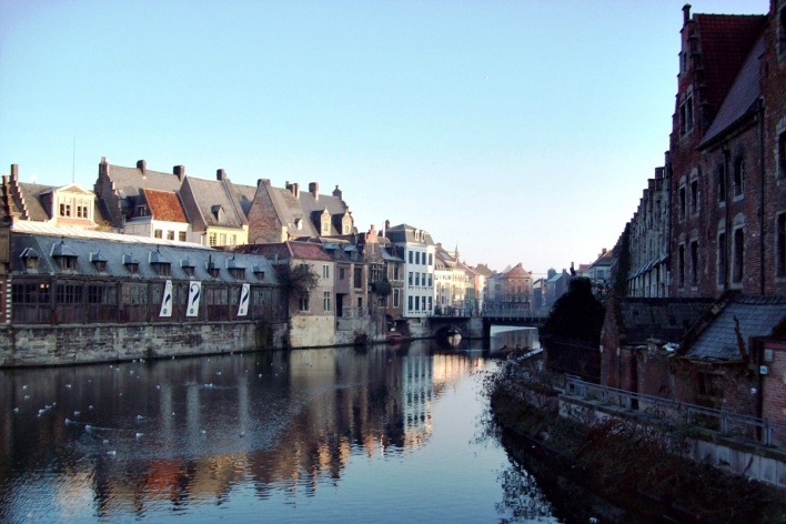 Flandres, Cidade de Gent. Janeiro de 2009<br />Foto Adson Bozzi 