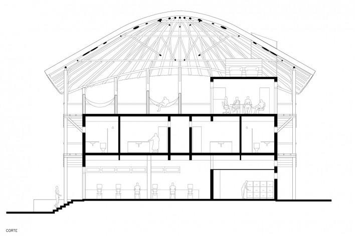 Instituto Socioambiental – ISA, São Gabriel da Cachoeira AM, 2006, escritório Brasil Arquitetura<br />Imagem divulgação 