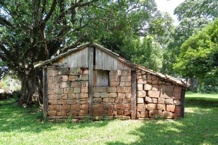Casa de pedra da Missão de São Nicolau RS<br />Foto Victor Hugo Mori 