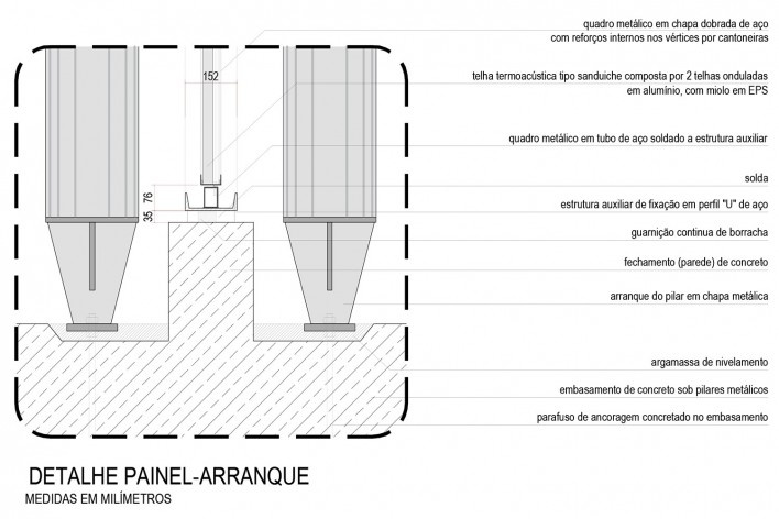 Arena da Juventude, detalhe técnico do painel, Parque Olímpico de Deodoro, Rio de Janeiro, RJ, Escritório Vigliecca & Associados<br />Imagem divulgação 