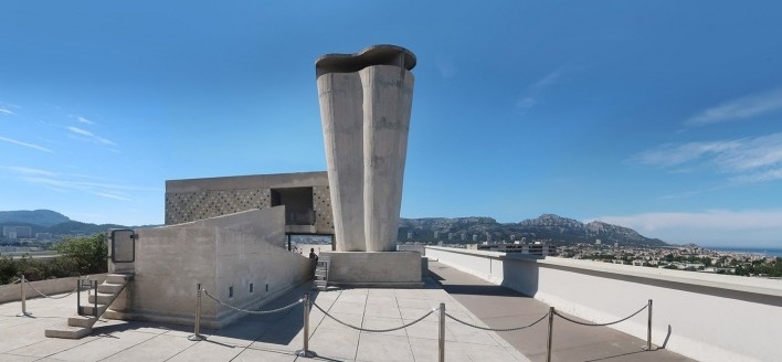 Unité d'Habitation de Marselha<br />Fotomontagem Victor Hugo Mori, 2019 