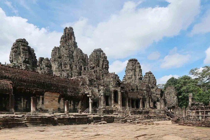 Angkor Thom, Templo de Bayon, Camboja<br />Foto Victor Hugo Mori 