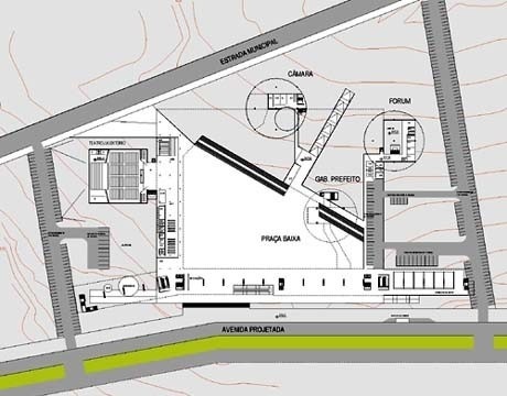 Planta nível 617,0<br />Imagem dos autores do projeto 
