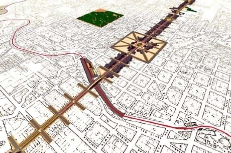 Plano Erechim 100. Perspectiva geral<br />Imagem dos autores do projeto 