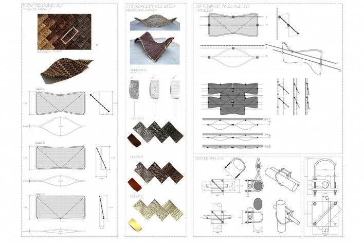 Detail façade. Spanish Pavilion for Shanghai World Expo 2010<br />Miralles-Tagliabue EMBT 