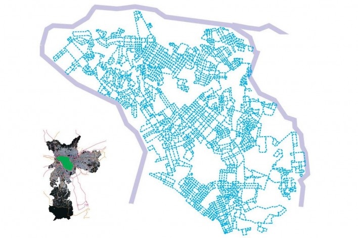Ecos na Paisagem, contiguidade ruas locais, Augusto Aneas, 2º. prêmio categoria profissional/projetos, Centro de São Paulo, SP, 2007-2008.