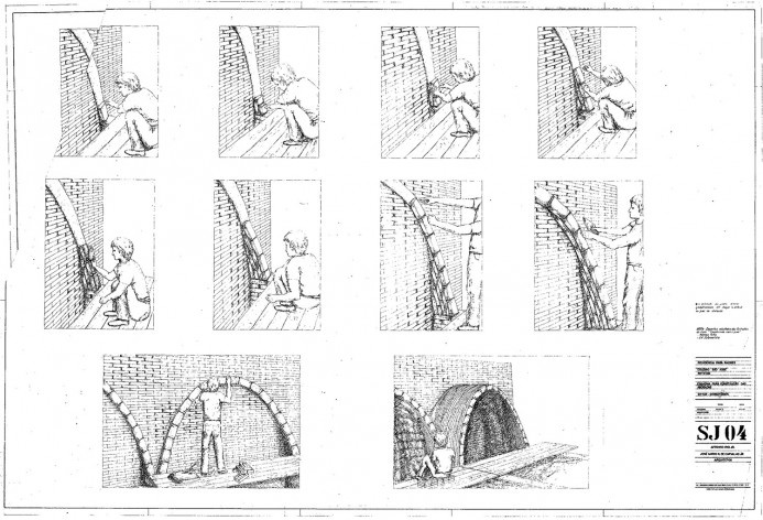 Residência dos Padres Claretianos, desenhos do projeto executivo, Batatais SP Brasil, 1984. Arquitetos Affonso Risi e José Mario Nogueira<br />Imagem divulgação  [Acervo FAU USP]