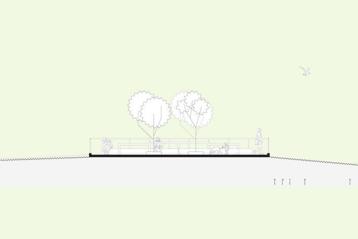 Readequação do Parque Municipal Raul Seixas, corte: nova praça, São Paulo SP Brasil, 2019. Secretaria do Verde e Meio Ambiente – Departamento de Implantação, Projetos e Obras/ Secretaria Municipal da Pessoa com Deficiência<br />Imagem divulgação  [SVMA/ SMPED]