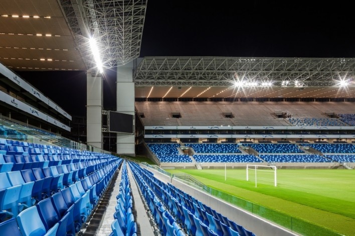 GCP Arquitetos, Arena Multiuso Governador José Fragelli, Cuiabá, 2014<br />Foto Nelson Kon 