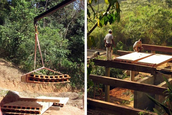 Vila Taguaí, construção, Carapicuiba SP, 2007-2010. Arquitetos Cristina Xavier (autora), Henrique Fina, Lucia Hashizume e João Xavier (colaboradores)<br />Foto Cristina Xavier 