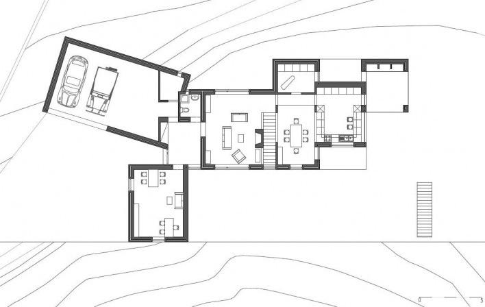 Casa no Figueiral, planta térreo, Alcobaça, Portugal. Arquiteto Pedro Fonseca Jorge