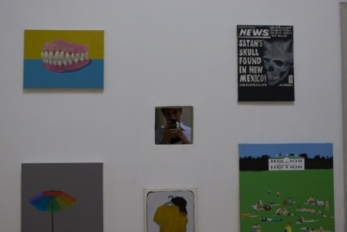 Exposição Projeto Imóvel, pinturas de Marcelo Comparini<br />Foto Frans Kemper 