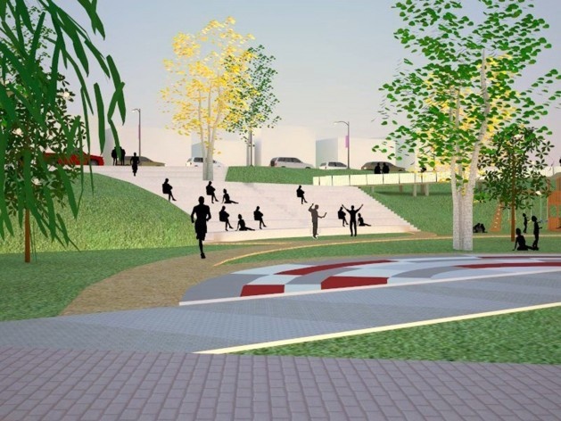 Parque Municipal Nair Bello, estudos volumétricos da fase 01, São Paulo SP Brasil, 2020. Secretaria Municipal do Verde e do Meio Ambiente<br />Imagem divulgação  [Celso Sampaio Arquitetura]