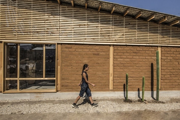 Centro de Cultura y Ecología Quiané, Santa Catarina Quiané, Oaxaca, México, 2020. Atarraya Taller de Arquitectura; DesignBuild Studio; Universidad de Ciencias Aplicadas de Múnich; Frente por la Defensa de la Tierra; Comunidad de Santa Catarina Quiané y Ca<br />Foto Paulina Ojeda 