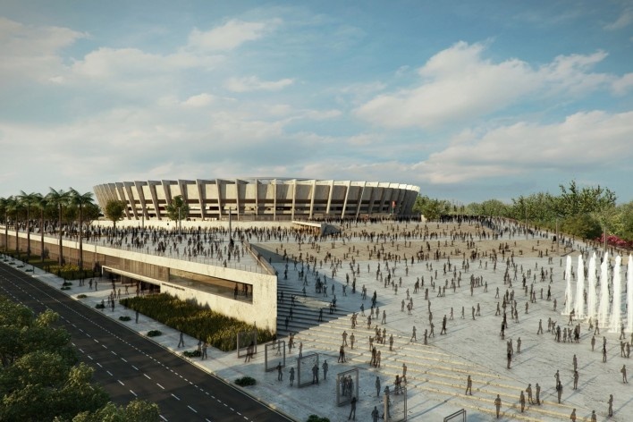 Reforma do estádio Governador Magalhães Pinto, Mineirão<br />Imagens BCMF Arquitetos / Casa Digital 