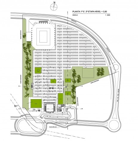 Concurso Sistema Fecomércio‐RS, planta 2 nível +3.5m, segunda etapa. Alípio Pires Castello Branco e equipe, 4º lugar, 2011