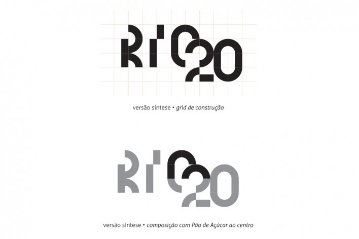 Concurso nacional para a marca do UIA Rio, terceiro lugar. Síntese da marca. Victor Buck / Dito Criativo Design